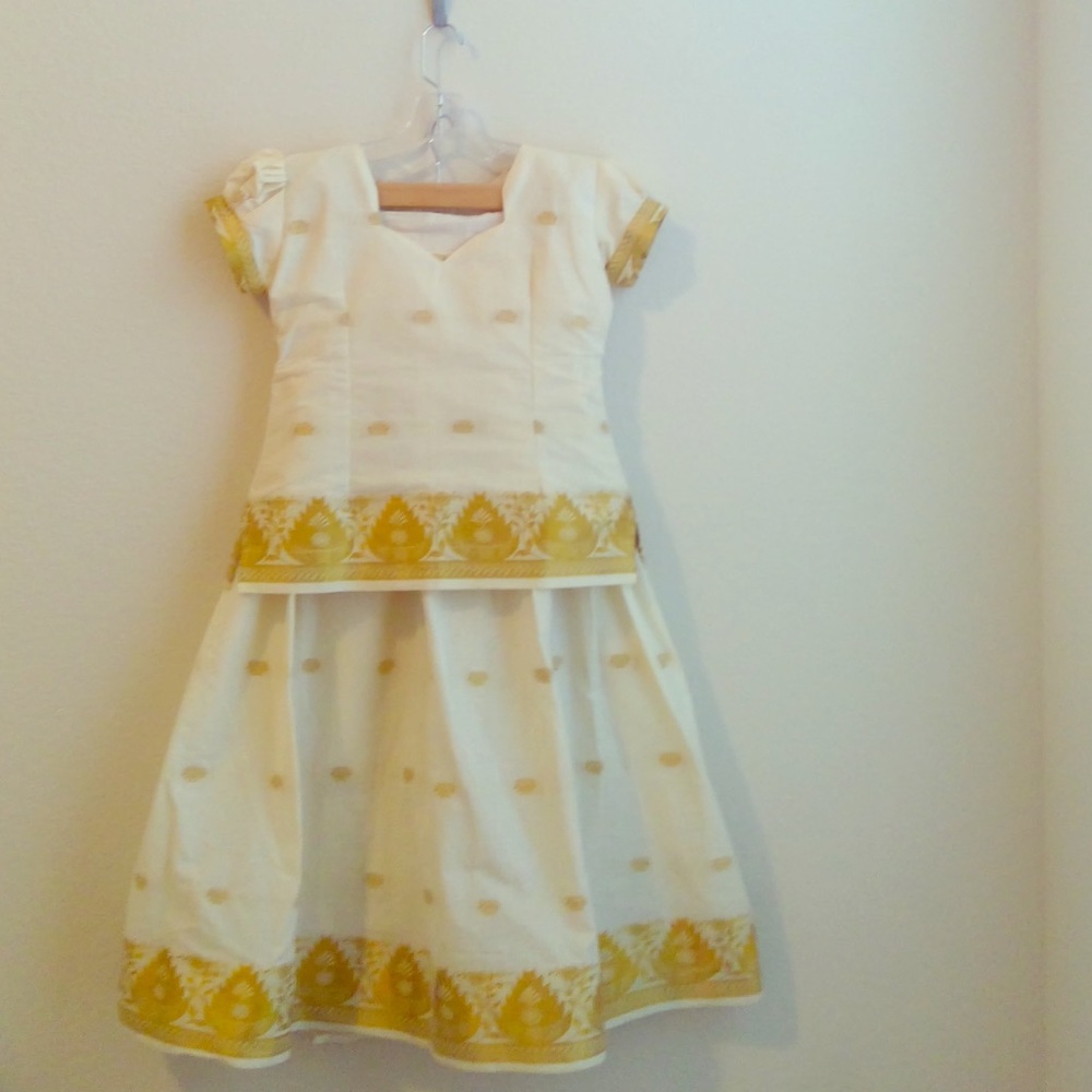 Indian Kerala Big Girls Skirt Set